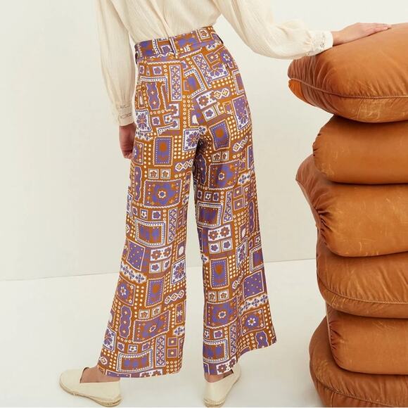 Antik Batik Honoka Printed Wide Leg Trousers - Picture 2 of 7